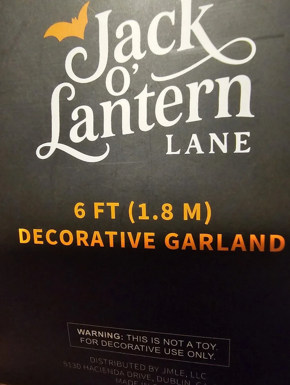 New Jack O'Lantern Lane Candy Corn & Ghosts Garland